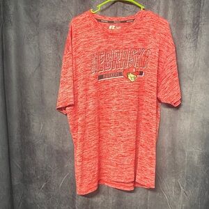 Russell Athletic Men's Heathered Red Nebraska Tee
